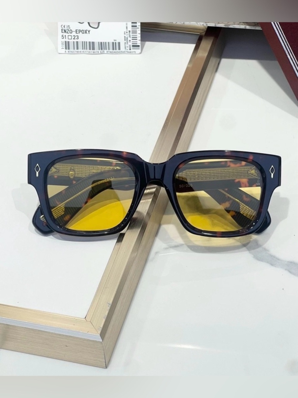 Jacques Marie Mage Square Sunglasses - Model: Enzo Epoxy - Size:51□23-146